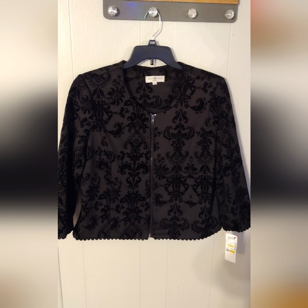 Black Velvet Pattern Kate & Rosy Dress Jacket